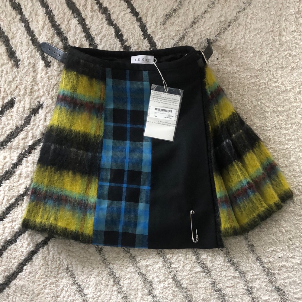 Le Kilt Tartan Skirt UK 8